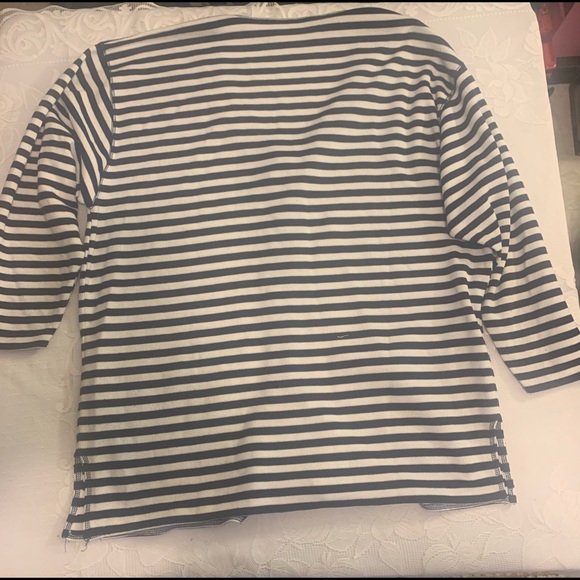 Express striped button down long sleeve cardigan size medium two pockets - Picture 7 of 8